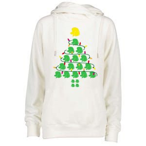 Poodle Christmas Tree Poodle Mom Great Gift Womens Funnel Neck Pullover Hood