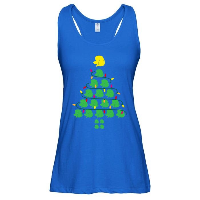 Poodle Christmas Tree Poodle Mom Great Gift Ladies Essential Flowy Tank