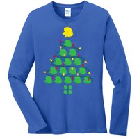 Poodle Christmas Tree Poodle Mom Great Gift Ladies Long Sleeve Shirt