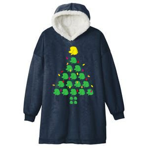 Poodle Christmas Tree Poodle Mom Great Gift Hooded Wearable Blanket