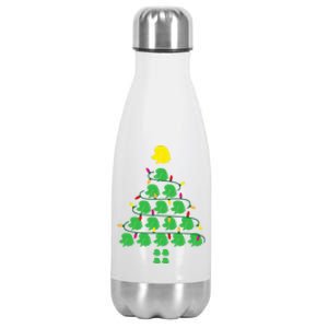 Poodle Christmas Tree Poodle Mom Great Gift Stainless Steel Insulated Water Bottle