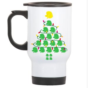 Poodle Christmas Tree Poodle Mom Great Gift Stainless Steel Travel Mug