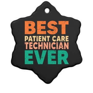 Patient Care Technician Profession Gift Ceramic Star Ornament