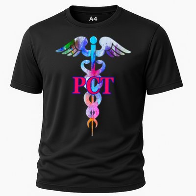 Patient Care Technician Pct Caduceus Watercolor Art Graphic Funny Gift Performance Shirt