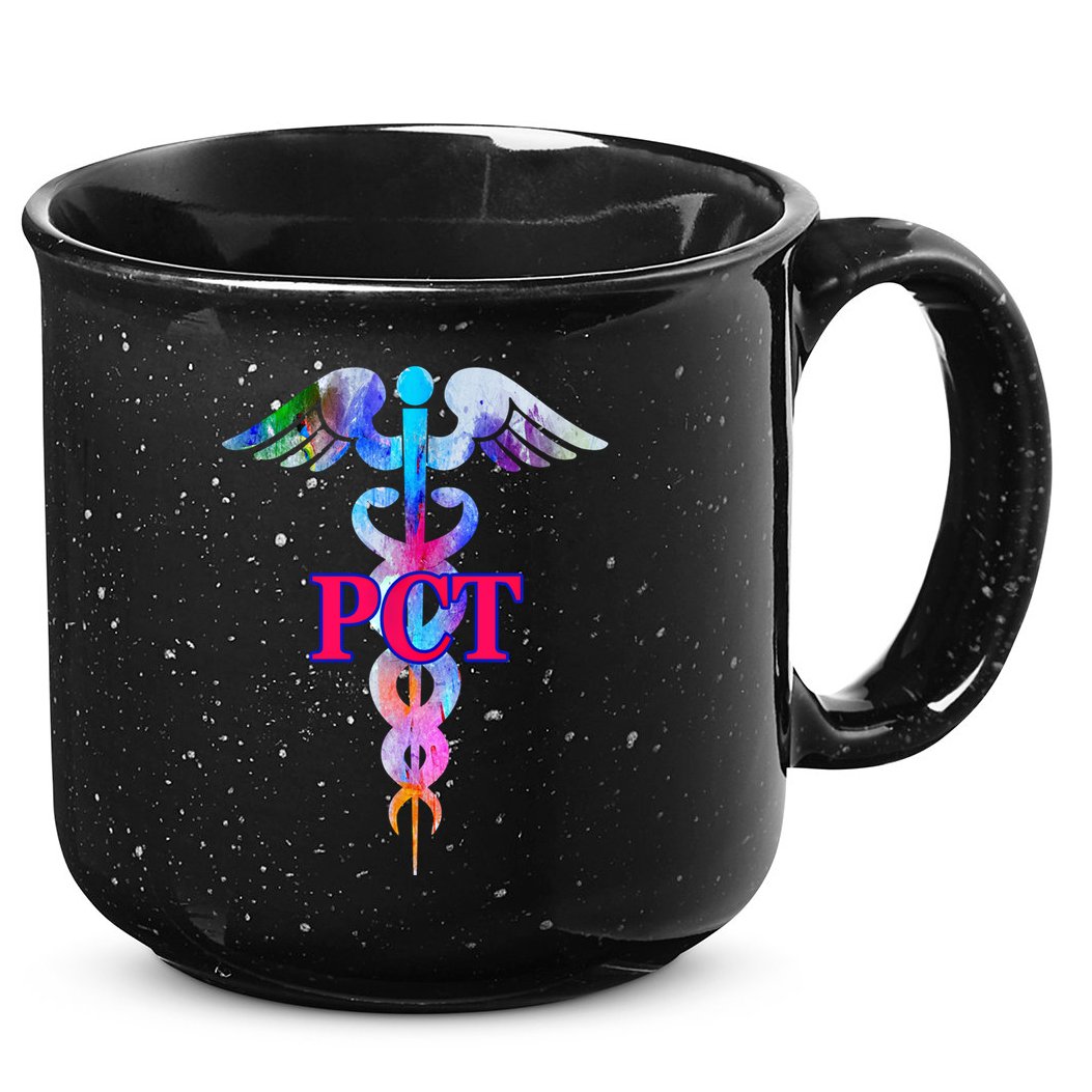 Patient Care Technician Pct Caduceus Watercolor Art Graphic Funny Gift 15oz Campfire Ceramic Mug
