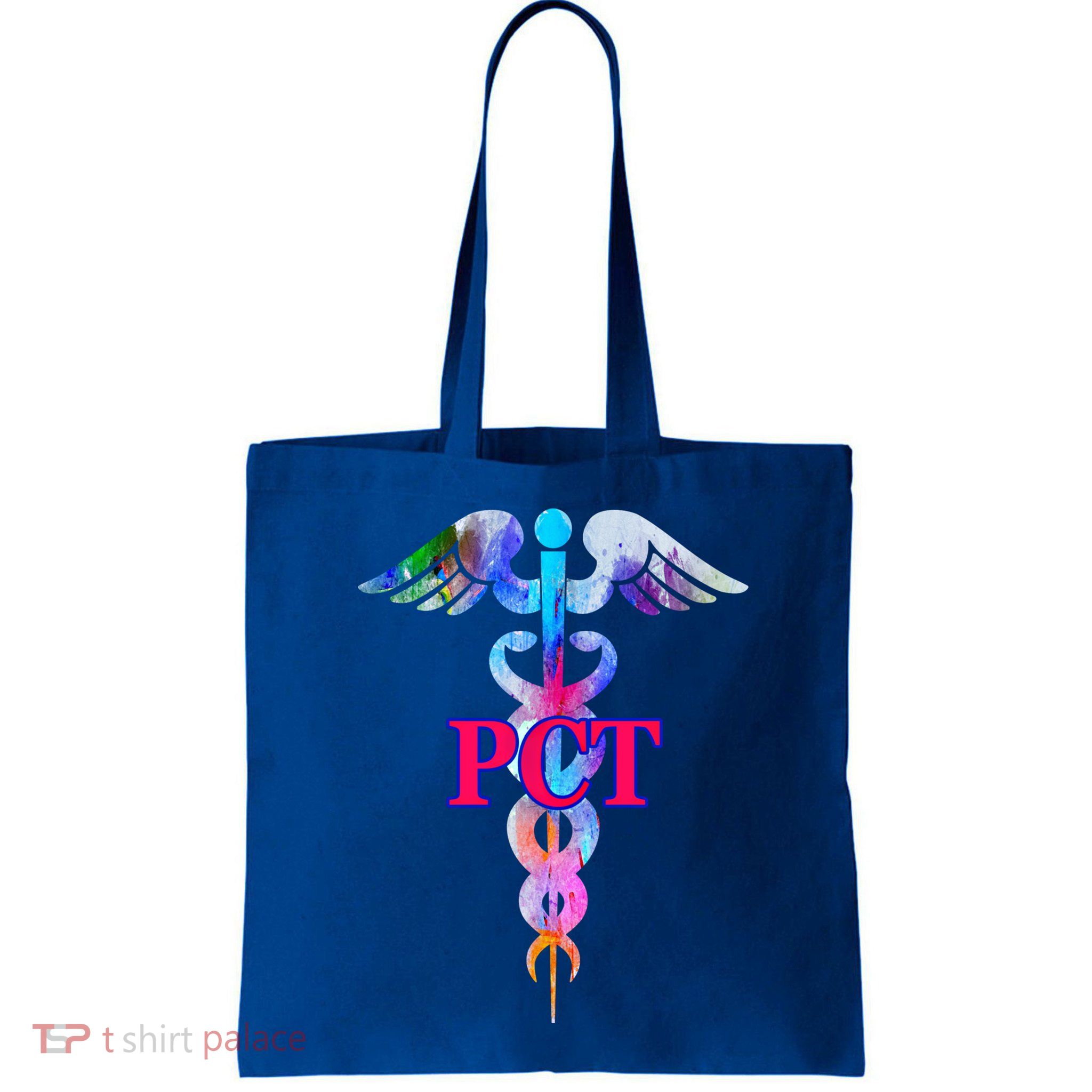 Patient Care Technician Pct Caduceus Watercolor Art Graphic Funny Gift Bag