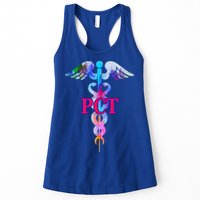 Patient Care Technician Pct Caduceus Watercolor Art Graphic Funny Gift Womens Tank Top