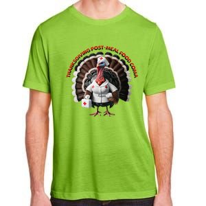 Postmeal Coma Turkey Dressed As A Nurse With A Medical Kit Adult ChromaSoft Performance T-Shirt