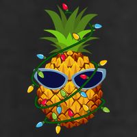Pineapple Christmas Tree Lights Xmas Boys Sunglasses 11oz C Handle Ceramic Mug