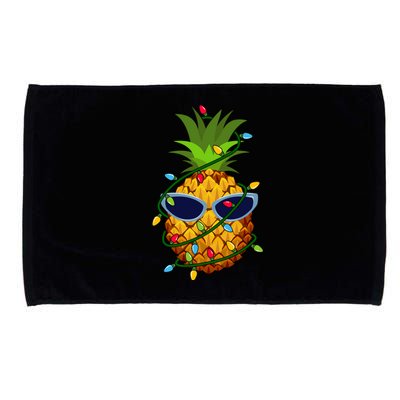 Pineapple Christmas Tree Lights Xmas Boys Sunglasses Microfiber Hand Towel