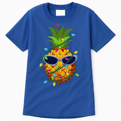 Pineapple Christmas Tree Lights Xmas Boys Sunglasses Tall T-Shirt