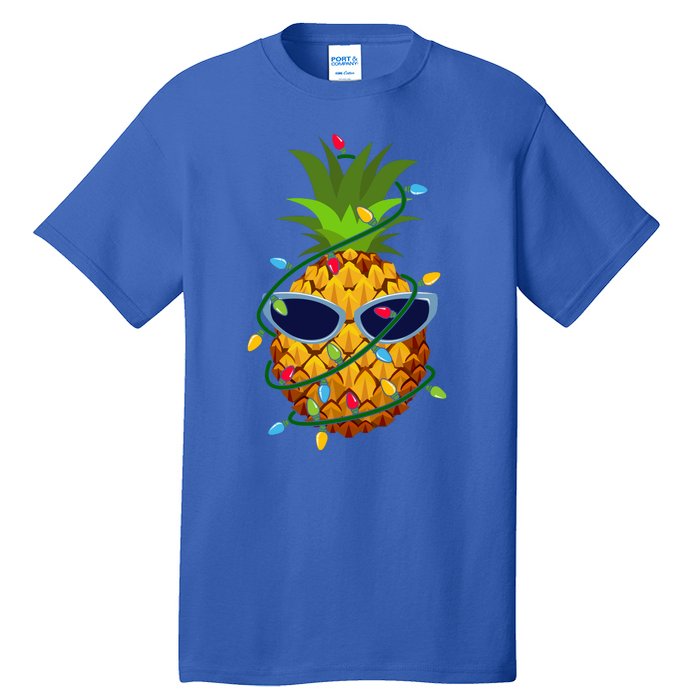 Pineapple Christmas Tree Lights Xmas Boys Sunglasses Tall T-Shirt