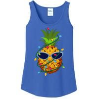 Pineapple Christmas Tree Lights Xmas Boys Sunglasses Ladies Essential Tank