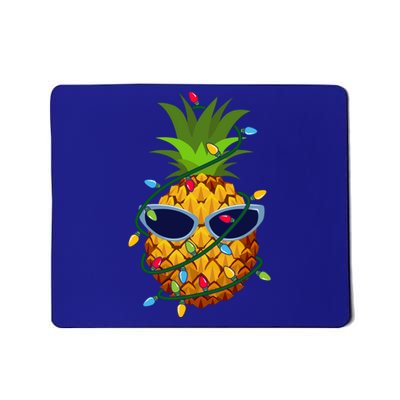 Pineapple Christmas Tree Lights Xmas Boys Sunglasses Mousepad