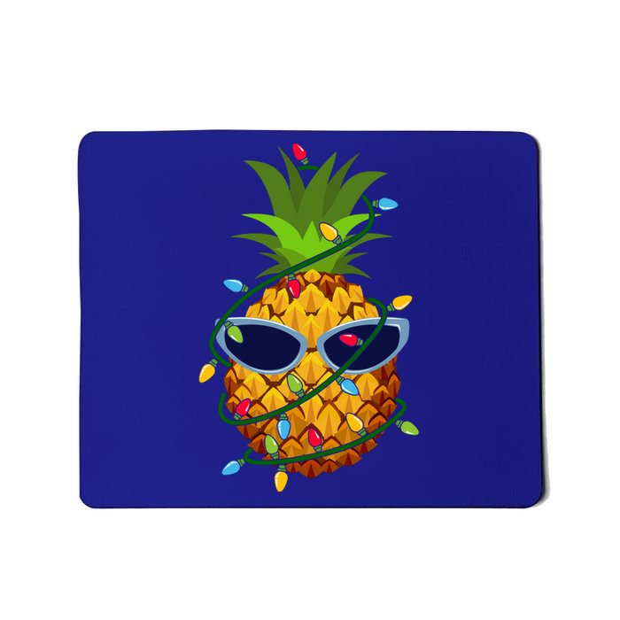 Pineapple Christmas Tree Lights Xmas Boys Sunglasses Mousepad