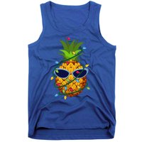 Pineapple Christmas Tree Lights Xmas Boys Sunglasses Tank Top