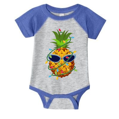 Pineapple Christmas Tree Lights Xmas Boys Sunglasses Infant Baby Jersey Bodysuit