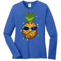 Pineapple Christmas Tree Lights Xmas Boys Sunglasses Ladies Long Sleeve Shirt