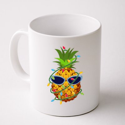 Pineapple Christmas Tree Lights Xmas Boys Sunglasses Coffee Mug