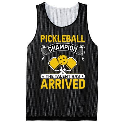 Pickleball Champion The Talent Hat Arrived Mesh Reversible Basketball Jersey Tank