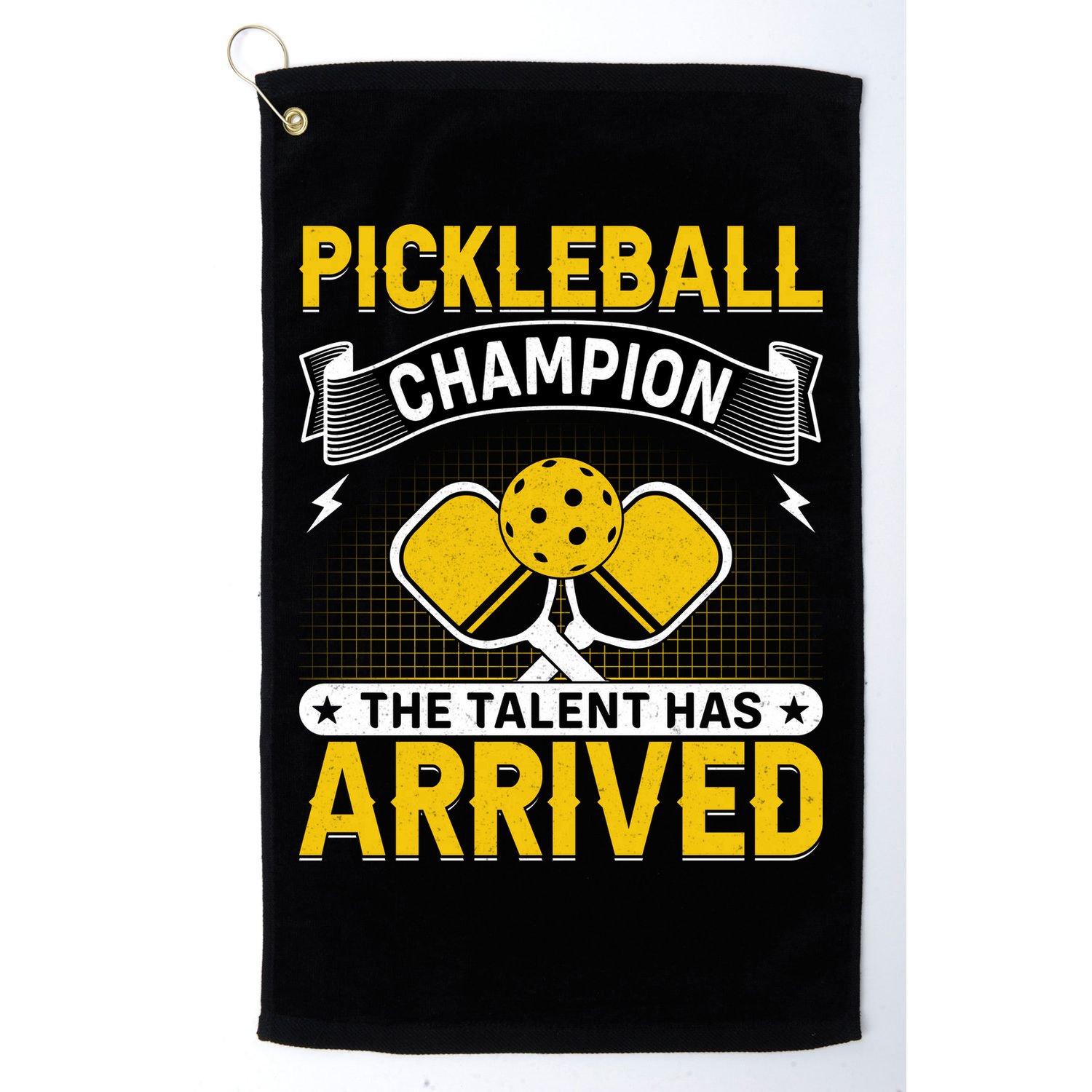 Pickleball Champion The Talent Hat Arrived Golf Towel