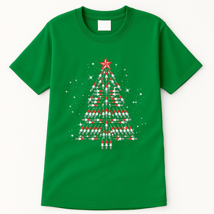 Phlebotomist Christmas Tree Tall T-Shirt