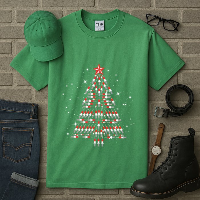 Phlebotomist Christmas Tree Tall T-Shirt