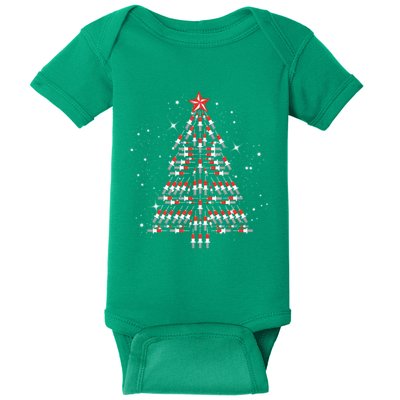 Phlebotomist Christmas Tree Baby Bodysuit