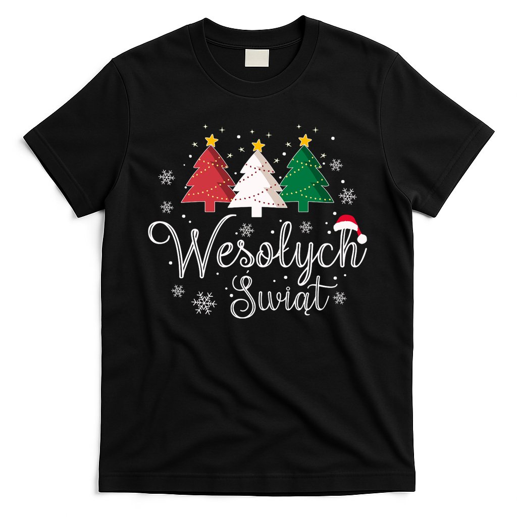 Poland Christmas Tree Polish Merry Xmas Wesolych Swiat T-Shirt