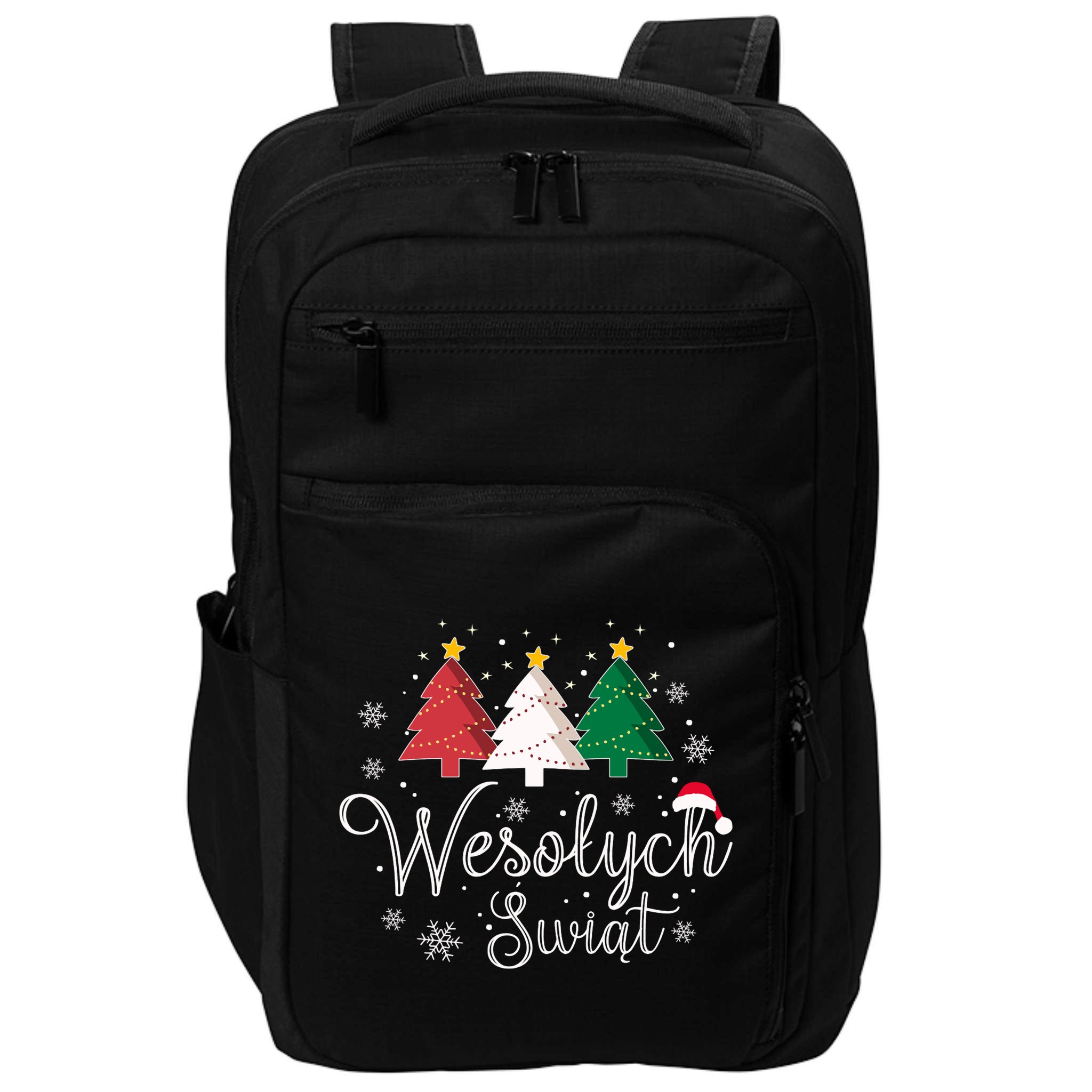 Poland Christmas Tree Polish Merry Xmas Wesolych Swiat Impact Tech Backpack