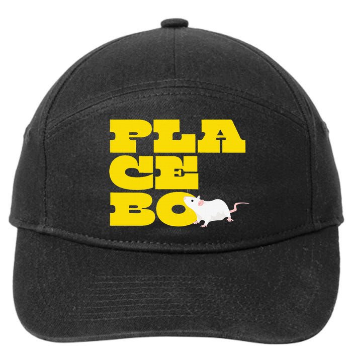 Placebo Clinical Trial Study Experiment Flowers Lab Rat 7-Panel Snapback Hat