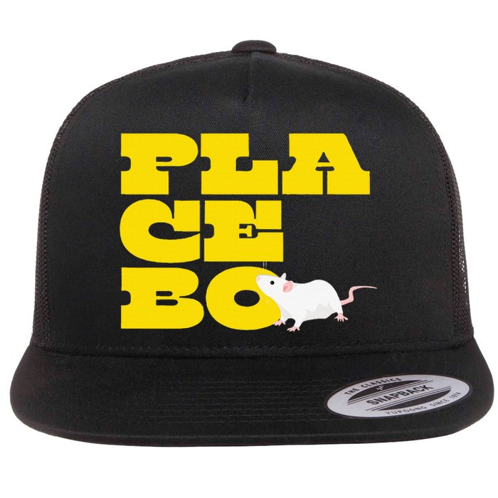 Placebo Clinical Trial Study Experiment Flowers Lab Rat Flat Bill Trucker Hat