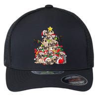 Pug Christmas Tree Dog Santa Xmas Merry Dogmas Flexfit Unipanel Trucker Cap