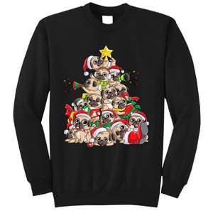 Pug Christmas Tree Dog Santa Xmas Merry Dogmas Sweatshirt