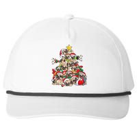 Pug Christmas Tree Dog Santa Xmas Merry Dogmas Snapback Five-Panel Rope Hat