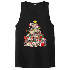 Pug Christmas Tree Dog Santa Xmas Merry Dogmas PosiCharge Competitor Tank