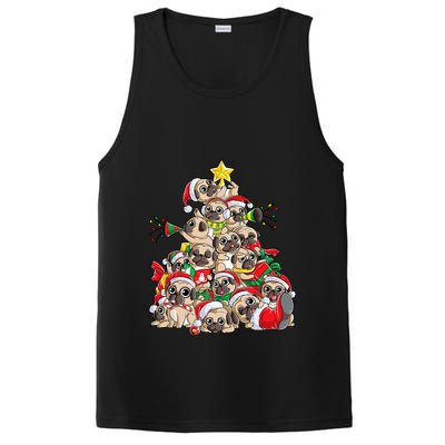 Pug Christmas Tree Dog Santa Xmas Merry Dogmas PosiCharge Competitor Tank