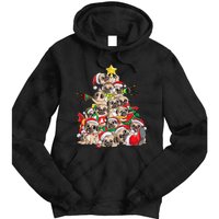 Pug Christmas Tree Dog Santa Xmas Merry Dogmas Tie Dye Hoodie