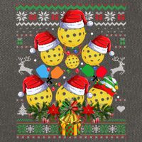 Pickleball Christmas Tree Ugly Sweater Santa Paddle Ball Gift Cotton Canvas Backpack