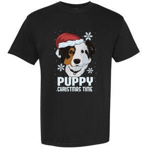 Puppy Christmas Time Garment-Dyed Heavyweight T-Shirt