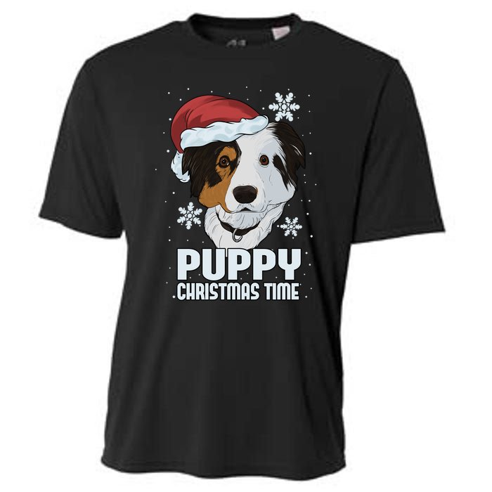 Puppy Christmas Time Cooling Performance Crew T-Shirt