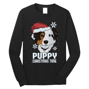 Puppy Christmas Time Long Sleeve Shirt