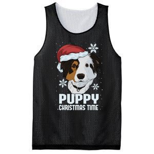 Puppy Christmas Time Mesh Reversible Basketball Jersey Tank