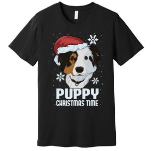 Puppy Christmas Time Premium T-Shirt