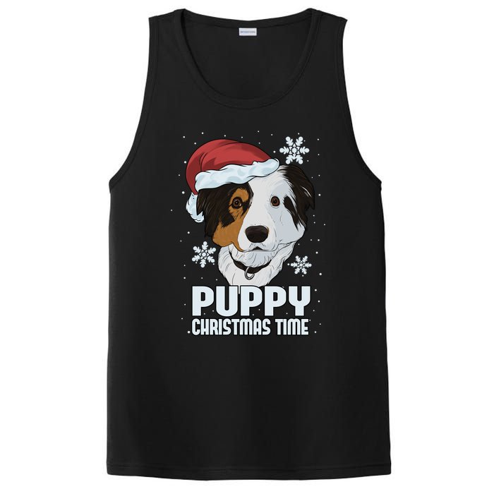 Puppy Christmas Time PosiCharge Competitor Tank