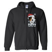 Puppy Christmas Time Full Zip Hoodie