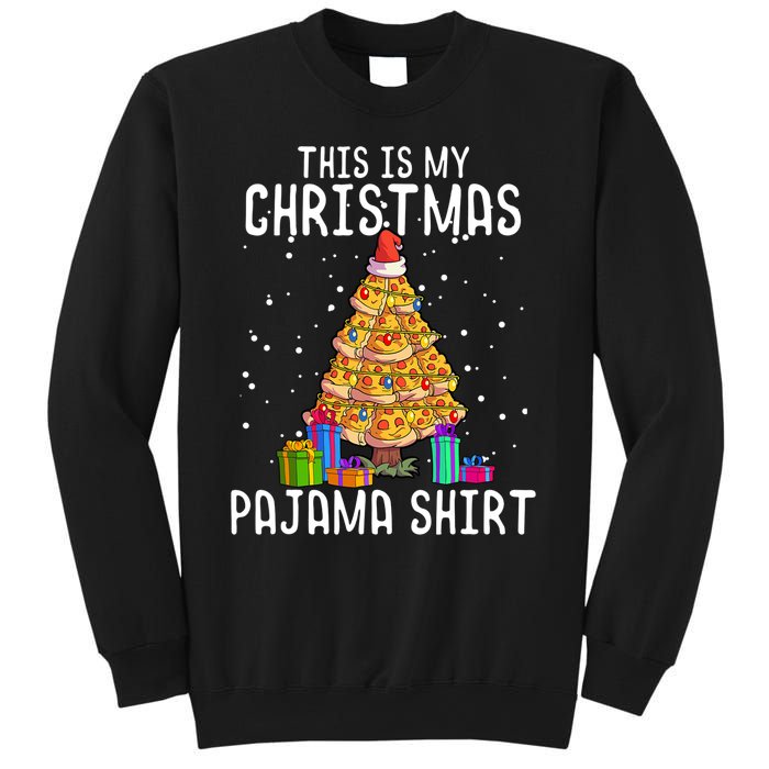 Pizza Christmas Tree Shirt Pizza Lover Gift Xmas Sweatshirt