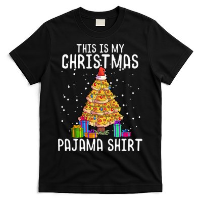 Pizza Christmas Tree Shirt Pizza Lover Gift Xmas T-Shirt
