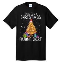 Pizza Christmas Tree Shirt Pizza Lover Gift Xmas Tall T-Shirt