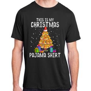 Pizza Christmas Tree Shirt Pizza Lover Gift Xmas Adult ChromaSoft Performance T-Shirt